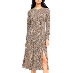 Banana Republic Long Sleeve Animal Print Dress